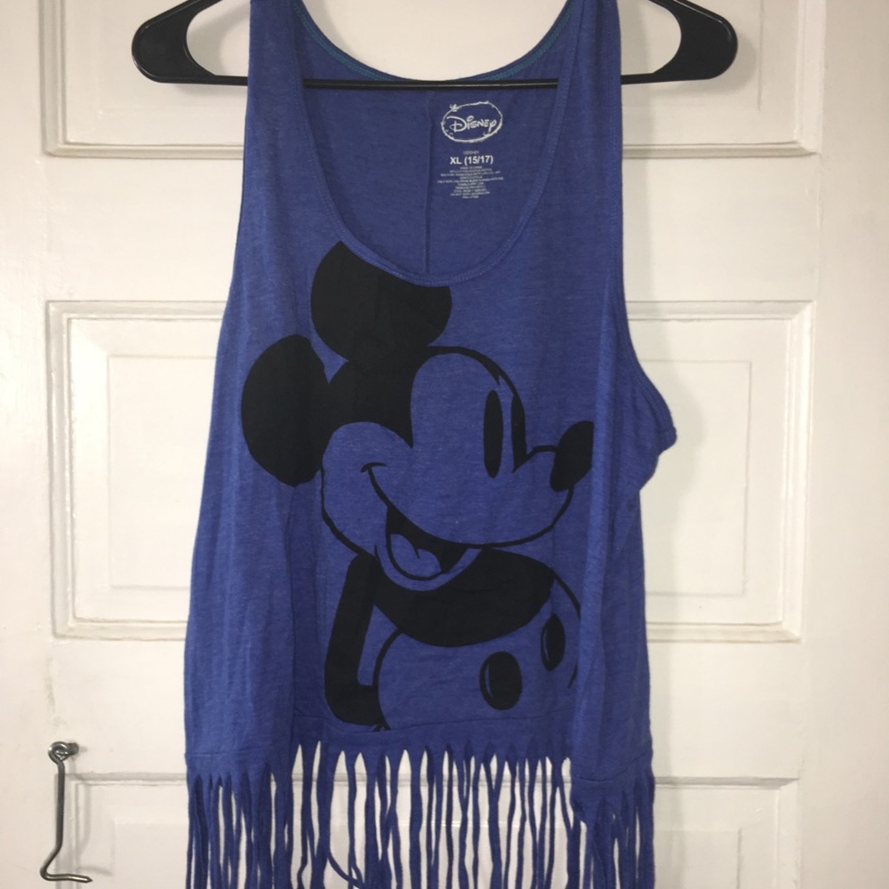 Mickey Mouse fringe tank top